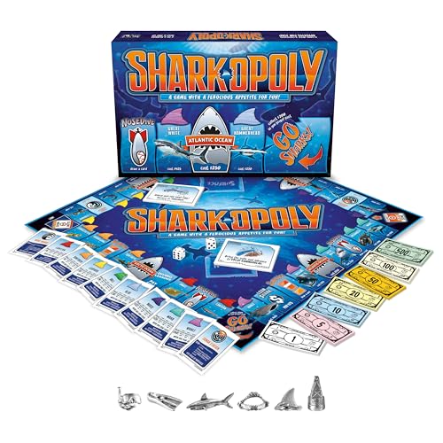 Late for The Sky Sharkopoly juego de mesa familiar 2-6 jugadores miniatura 2