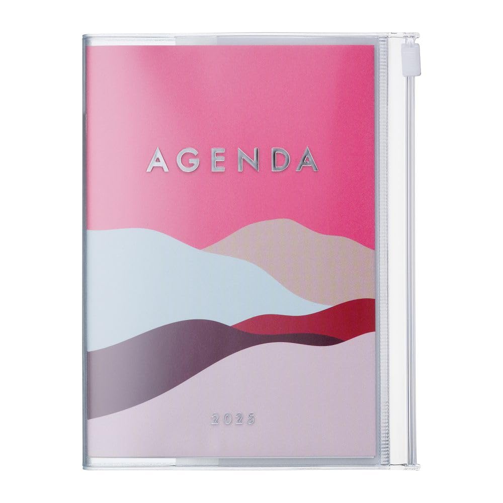 MARK'S 2024/2025 Pocket Diary A6 Vertical, Mountain, Pink: From September 2024 to December 2025