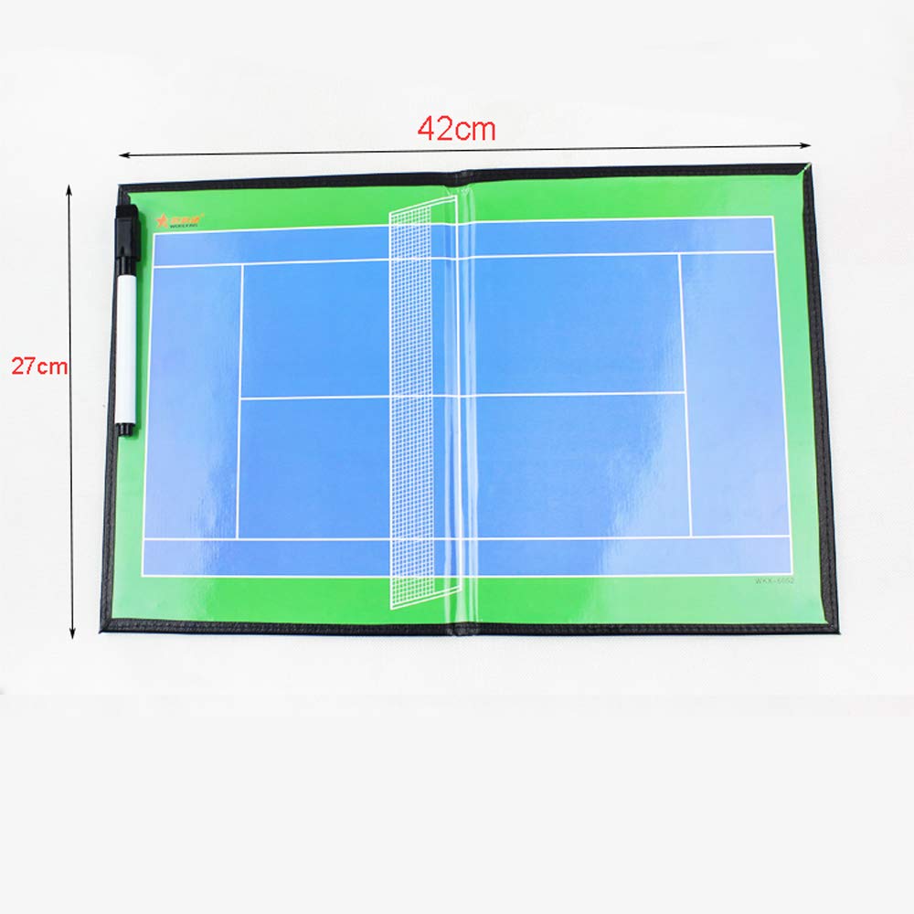 Tableau Tactique Magnétique Pour Tennis - Planche Effaçable 38x23 Cm Pour Entraîneurs Et Joueurs