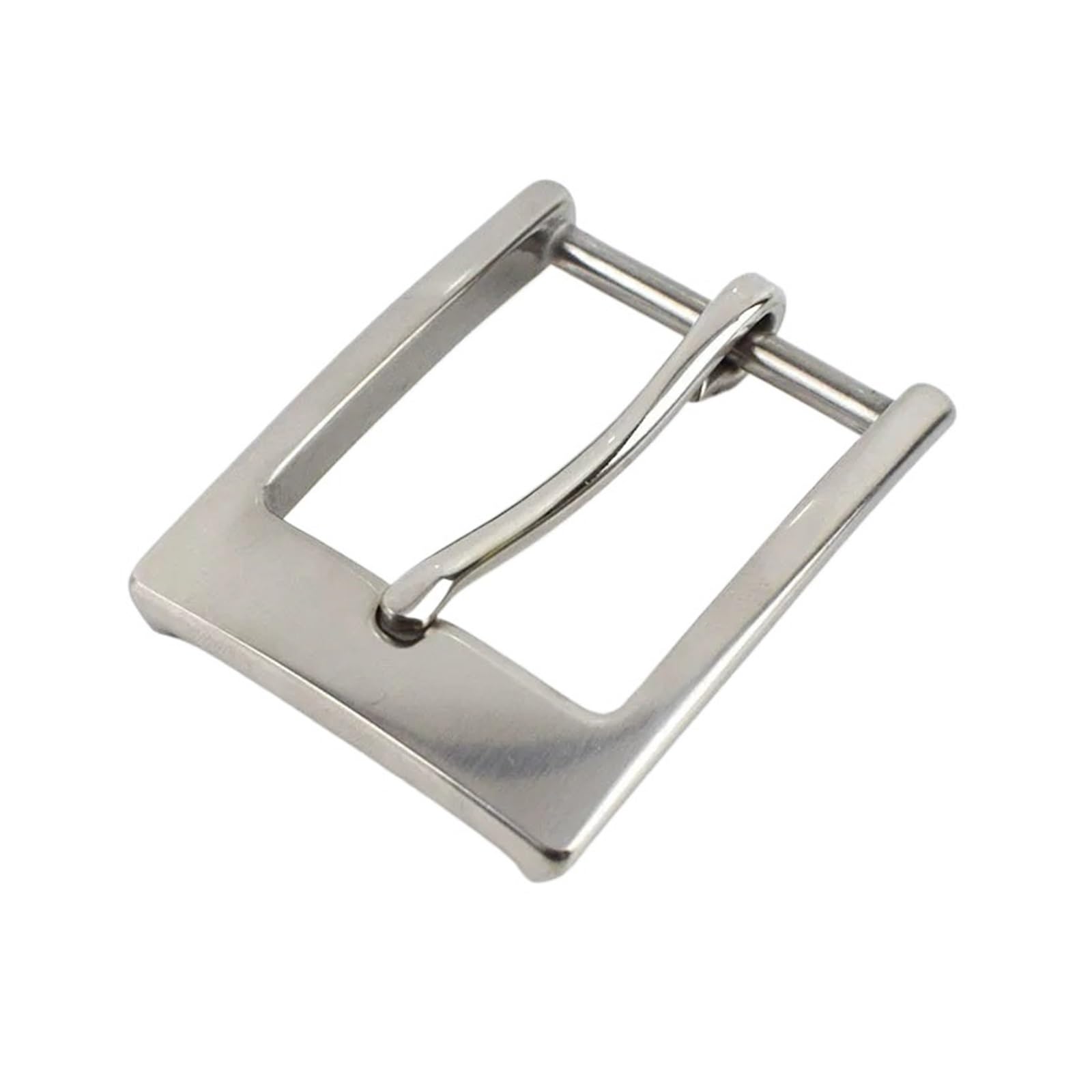 Generico 1 pezzo/3 pezzi 35mm fibbia della cintura in acciaio inossidabile fibbia ad ago da uomo testa della cintura accessori decorativi hardware artigianale in pelle fai da te(3pcs)