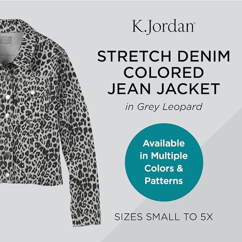 Masseys K Jordan Women’s Stretch Denim Colored Jean Jacket2