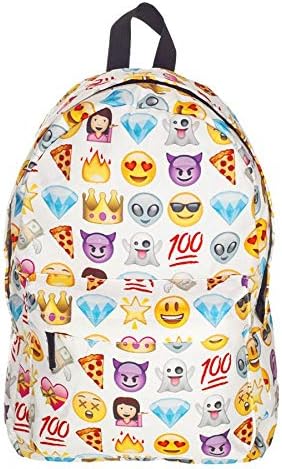 Double Shouldered Oxford 3D Emoji Backpack School Backpack Bag