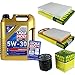 Produktbild QR-PARTS 69366909 Filter Set Inspektionspaket 5 Liter Liqui Moly Motoröl Longlife III 5W-30 MANN-FILTER Innenraumfilter Luftfilter Ölfilter