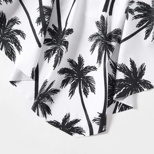 Image of IFFEI Mommy and Me Swimsuits Family Matching Two Pieces Tankini Sets Ruffle Tank Top with Shorts Bathing Suits