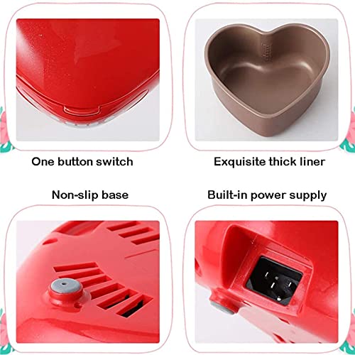 Peach Heart-Shaped Rice Cooker, Steamer with Household Insulation Function (1.8L), Non-Stick Pot, Constant Temperature Insulation, 300W Rice Cooker,#1 - Image 8