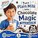 Milk Magic Flavored Straws for Kids | 24 Pack Chocolate Straws | Low Sugar & Delicious Milk Flavoring | Gluten-Free & BPA-Free