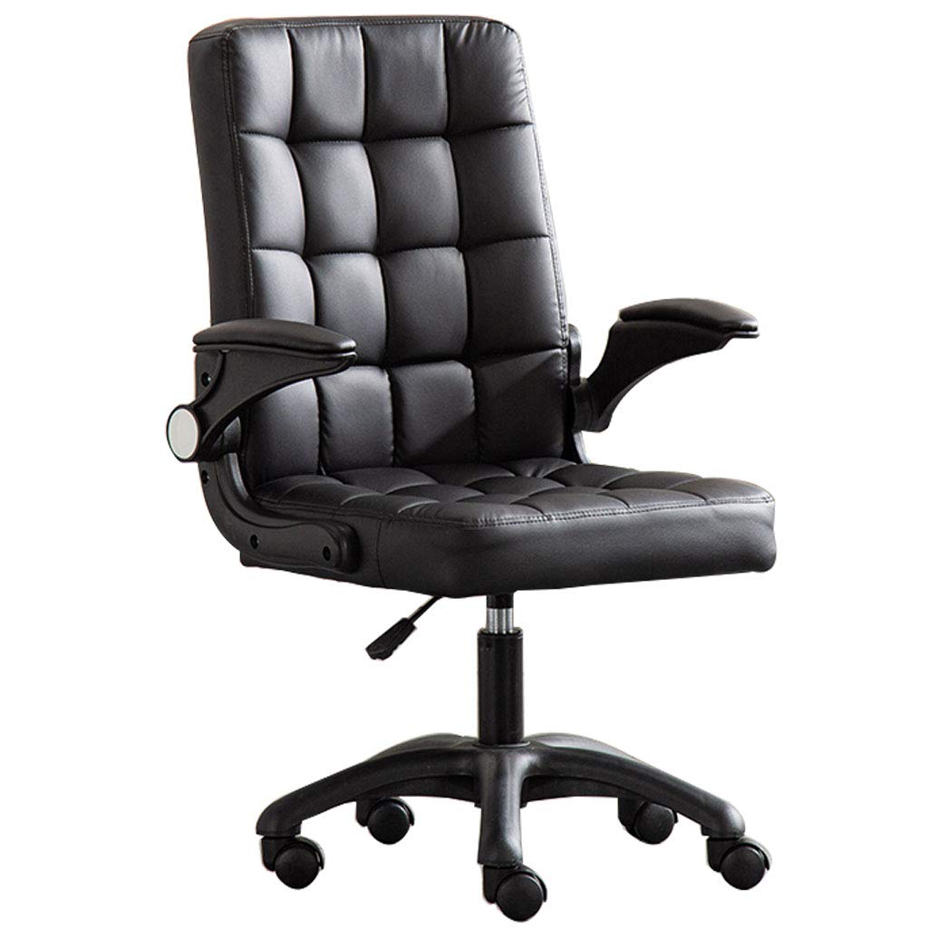 Chaise de bureau ergonomique contre le mal de dos en cuir et éponge