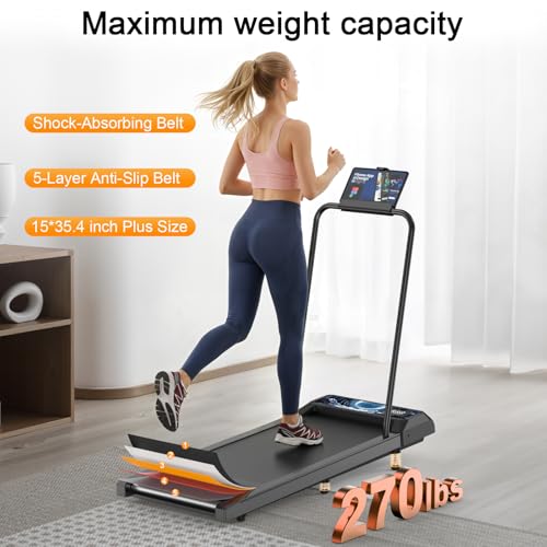 Image of Walking Treadmill Pad with Incline Handle Bar