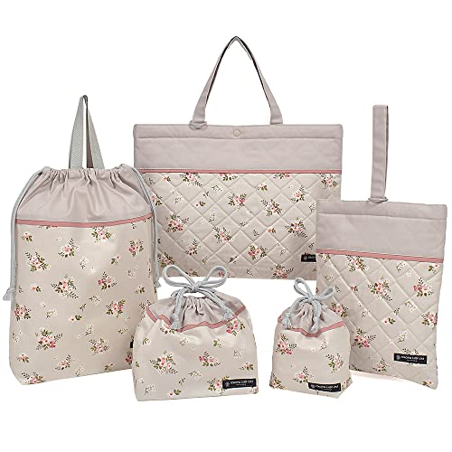 入園入学 5点セット 女の子 入園入学準備 レッスンバッグ シューズケース 子供 巾着袋 プティ・ブーケ カラフルキャンディスタイル N8149200