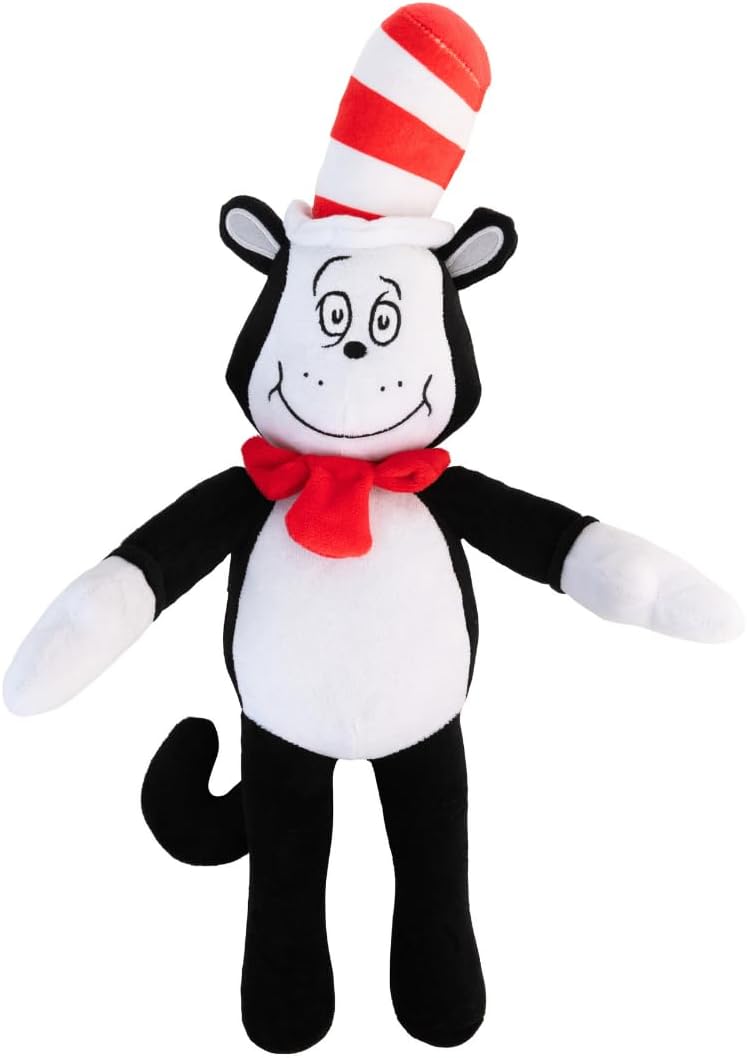 Dr Seuss Cat in The Hat Kids Bedding Super Soft Plush Cuddle Pillow Buddy, (Officially Licensed Product) By Franco