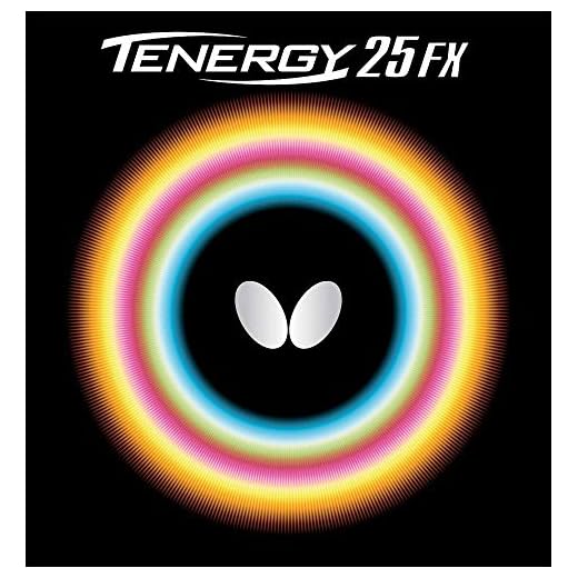 Butterfly Tenergy 25 FX Table Tennis Rubber Sheet - 1.7 mm, 1.9 mm, or 2.1 mm - Red or Black - Professional Table Tennis Rubbers - 1 Inverted Table Tennis Rubber Sheet