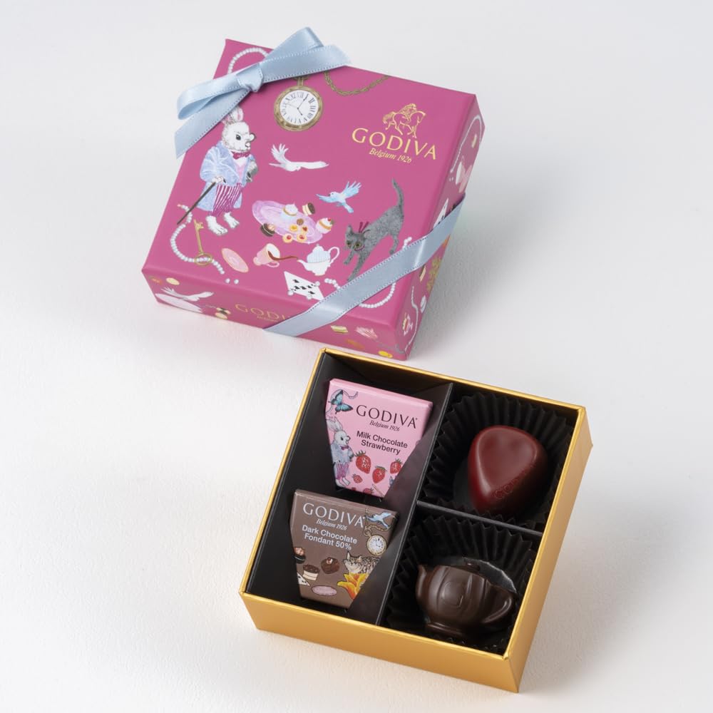 【ひょう】GODIVA　ゴディバ　バレンタイン　お礼　ギフトボックス Amazon.co.jp: バレンタイン ゴディバ（GODIVA）アリスのティー