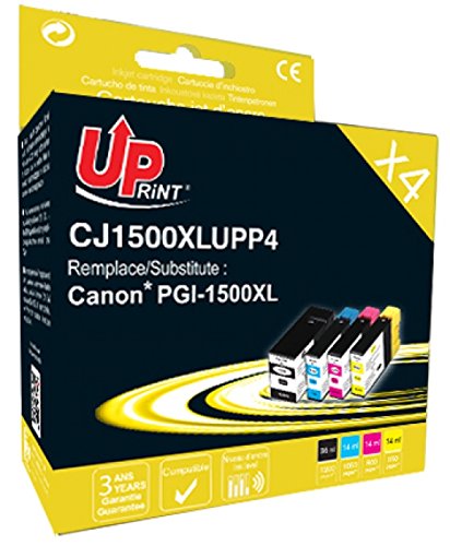 Pack de 4 cartouches d'encre PGI-1500XL pour imprimante CANON MAXIFY MB2050