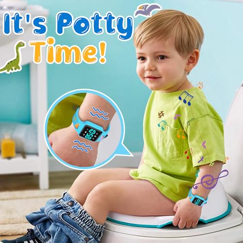 Image of Potty Training Watch for Toddlers & Kids with Countdown, Flashing Lights, Fun Music or Vibration Alerts - Waterproof Interactive Toilet Training Reminder for Boys & Girls Ages 2-9
