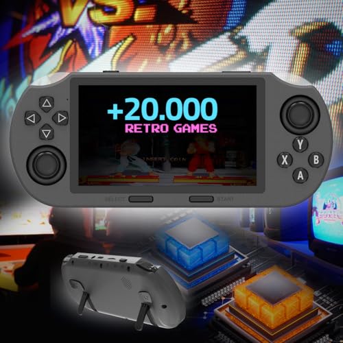 PEENWIN Consola Retro Portátil con más de 20,000 Juegos - Mini consola portatil con Pantalla LCD, Reproductor de vídeo, Fotos, Musica y libros, Batería de 3500mAh, Compatible con TV, Ideal para Viajes