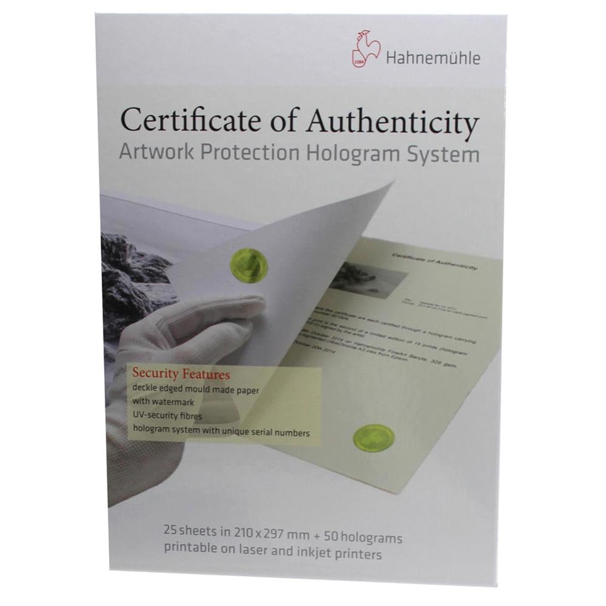 Amazon.com: Hahnemuhle Certificate of Authenticity & Hologram