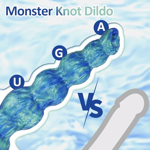 Image of 17.1 Inch Huge Thick Knot Horse Dildo, XXXL Big Fantasy Dildos | Monster, Dragon, 4 Dog Knots, Extra Large, Giant, For G-Spot Anal, Strong Suction Cup, Adult Sex Toys, For Women Men Gay