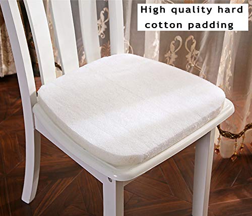 Peacewish European Style Kitchen Chair Cushions, Floral Seat Cushion With Tie, Washable, Indoor, Dining Living Room, Kitchen, Office (Set Of 4, Red) #TOP3