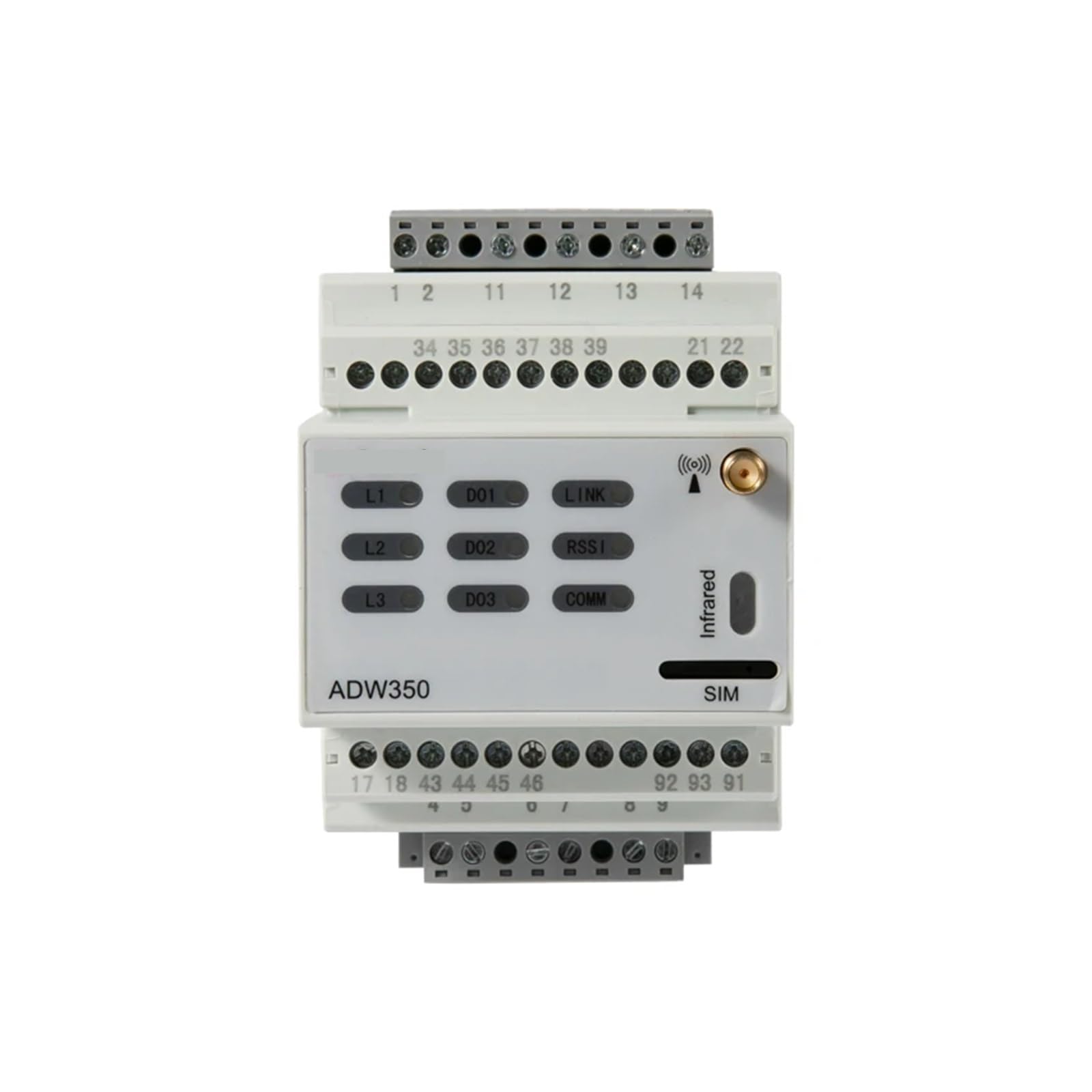 Compteur d'énergie triphasé ADW350WA avec transformateur de courant ouvert pour boîte de distribution
