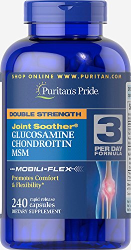 Double Strength Glucosamine, Chondroitin & MSM Joint Soother-240 Capsules