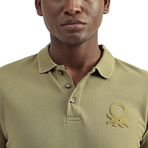 Image of United Colors of Benetton Men's Cotton Regular Fit Polo T-Shirt