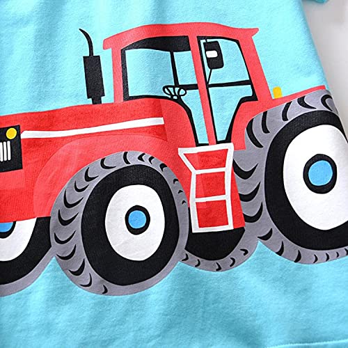 2-8Y Toddler Kids Baby Boys Summer T-Shirt Cotton Short Sleeve Blouse Basketball Soccer Funny Print Tops Clothes3