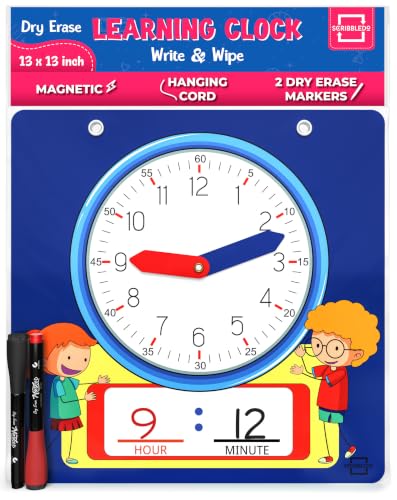 13-Inch Dry Erase Wall Clock