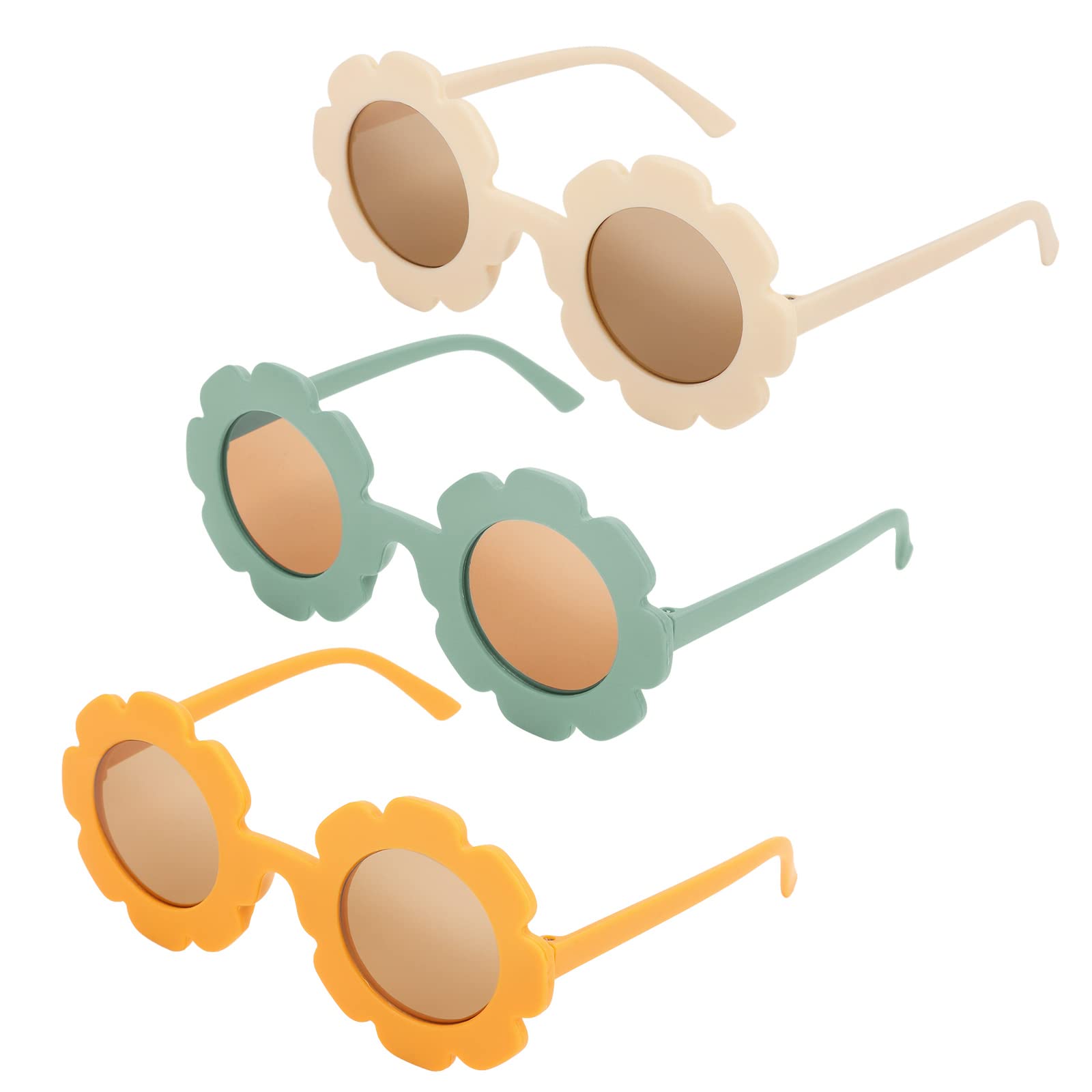 DRESHOW Kids Gafas de Sol Redondas para Niñas Niños