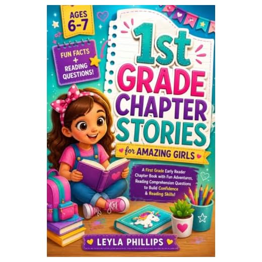 1st Grade Chapter Stories for Amazing Girls: A First Grade Early Reader Chapter Book with Fun Adventures, Comprehension Questions & Fun Facts to Build Confidence & Reading Skills (Ages 6–7)