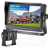 【Wasserdichte Ganzmetall Kamera】Wasserdichte Kamera mit Parkreferenzlinien, diese kleine Kamera verwendet langlebige Metallmaterialien und unterstützt die Wasserdichtigkeit IP69,einfache Installation.Sie wird nicht mehr wie die bisherige Plastikkamera sein, die anfällig für Wasser ist und das Bild nicht sehen kann. Es ist auch beschlagfest mit einer Nachtsichtfähigkeit. Mit dem Sharp CCD-Sensor erhalten Sie bei Dunkelheit klare und lebendige Bilder.