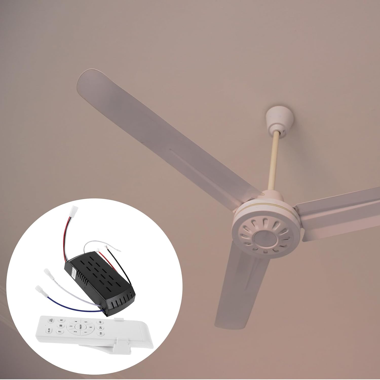 VALICLUD Variable Speed Motor with Controller for Fan Light, Wireless Remote Control Ceiling Fan Motor Controller for Ceiling Lights, Universal Use
