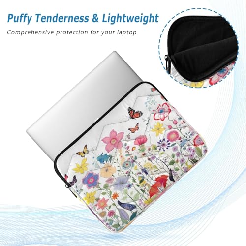 Funda para portátil de 13-14 pulgadas con flores silvestres miniatura 5
