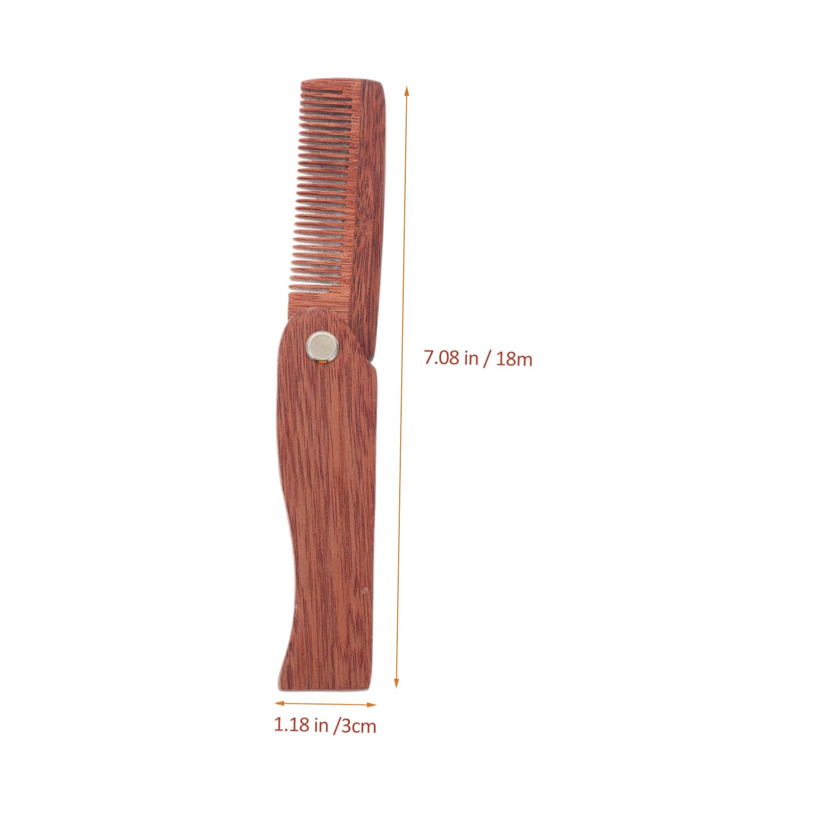 Ipetboom Sandalwood Beard Comb Hair Combs for Styling Portable Folding Hair Supply