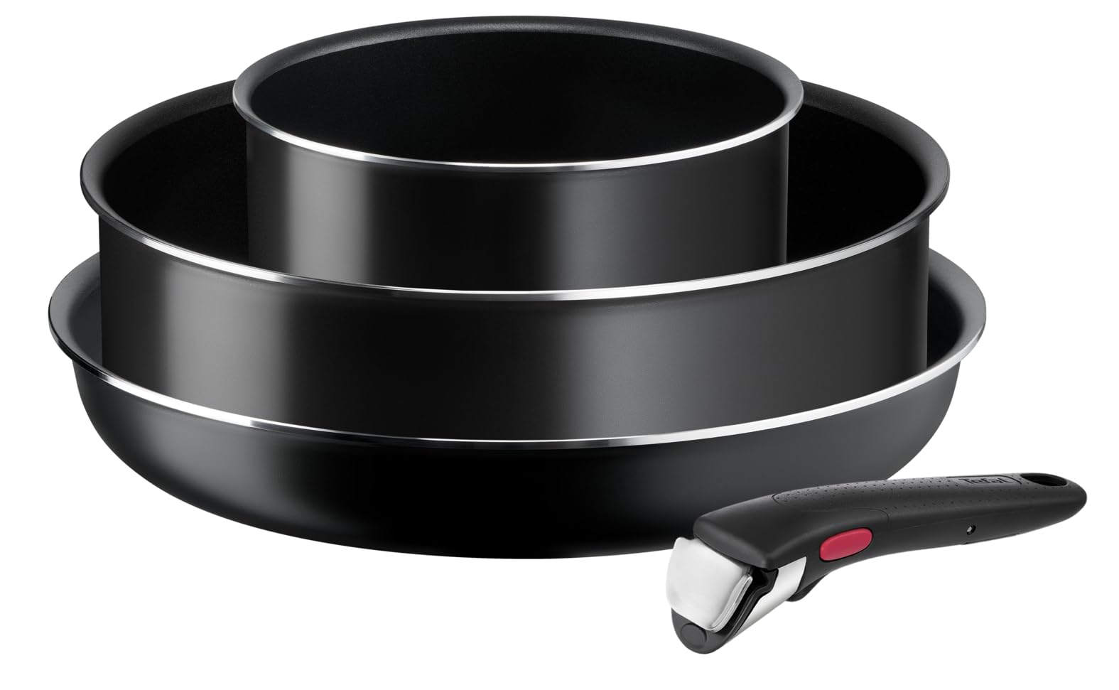 Tefal Ingenio Lot 4 pièces, sauteuse 24 cm, poêle 26 cm, casserole 18 cm