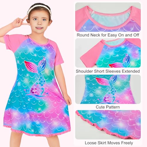 Play Tailor Girls Nightgowns Girl and Doll Matching Outfits Princess Pajamas Night Dress for Kids 18" Dolls Clothes4