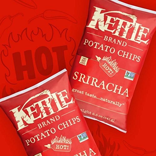Image of Kettle Brand Potato Chips, Sriracha Bags, 2 Ounce (Pack of 24)