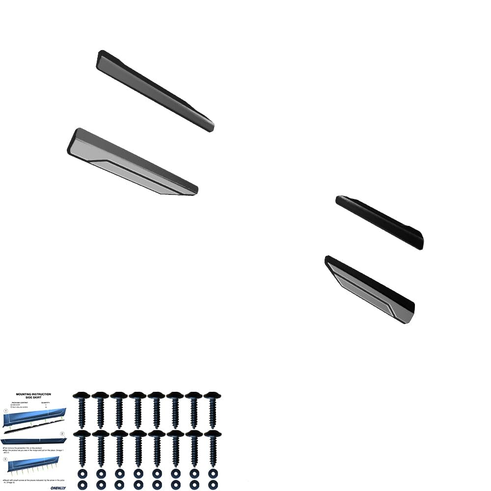 Oneway Set Minigonne Laterali compatibili con Audi A6 S-Line/S C8 (Sedan/Avant) 2018- - Nero lucido