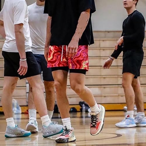 DIOTSR Mens Art Graphic Basketball Shorts Casual Athletic Running Shorts Cool Streetwear Designer Shorts Drawstring3
