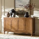 HULALA HOME Sideboard Buffetschrank mit Stauraum, 147,3 cm, Küche, Bauernhaus, Holz, Credenza,...