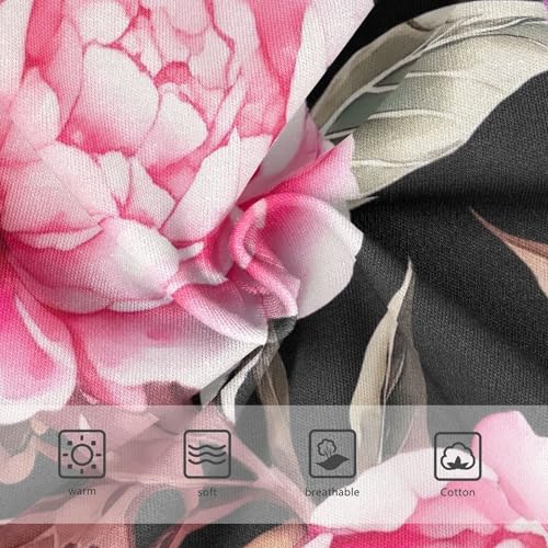 Toddler Girls Underwear 2t Cotton Panties Little Girl Personalized Briefs Kids Undies Watercolor Pink Purple Peonies3