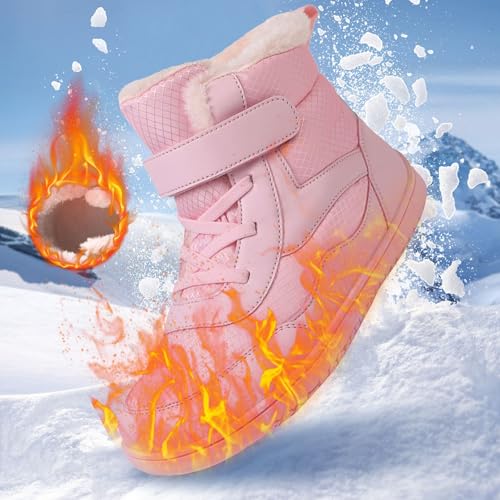 Du𝐜k Boots for Boys Girls Waterproof Barefoot F𝐮r Lined Boot Non-slip Outdoor Ankle Wide Toe Box Slip Drop Boots3