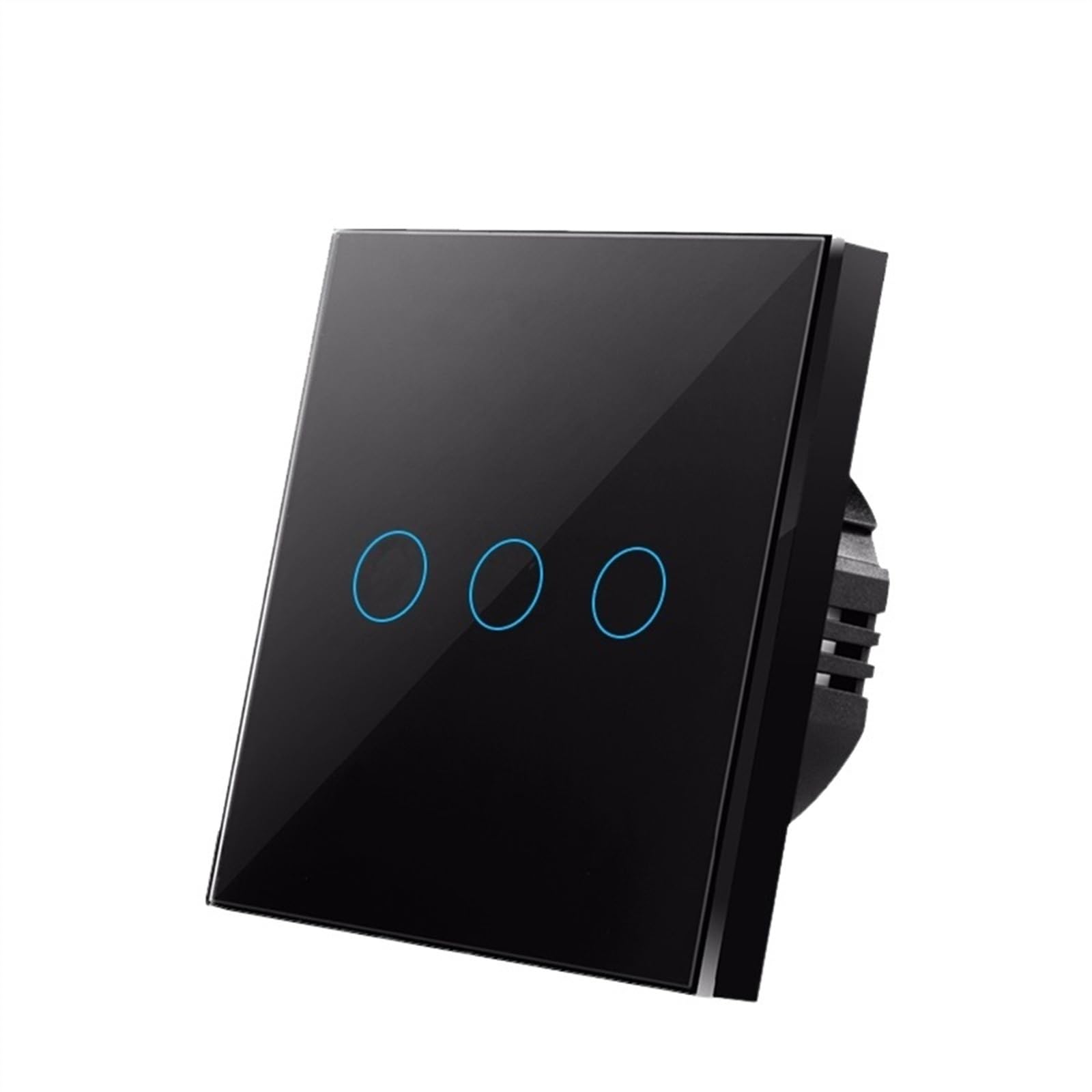 Interruttore di lusso in cristallo pannello di vetro sensore luce da parete pulsante elettrico interruttore touch 100-240V 1/2/3 Gang Interruttore (ZS WW1X)(Zs Bb003y)