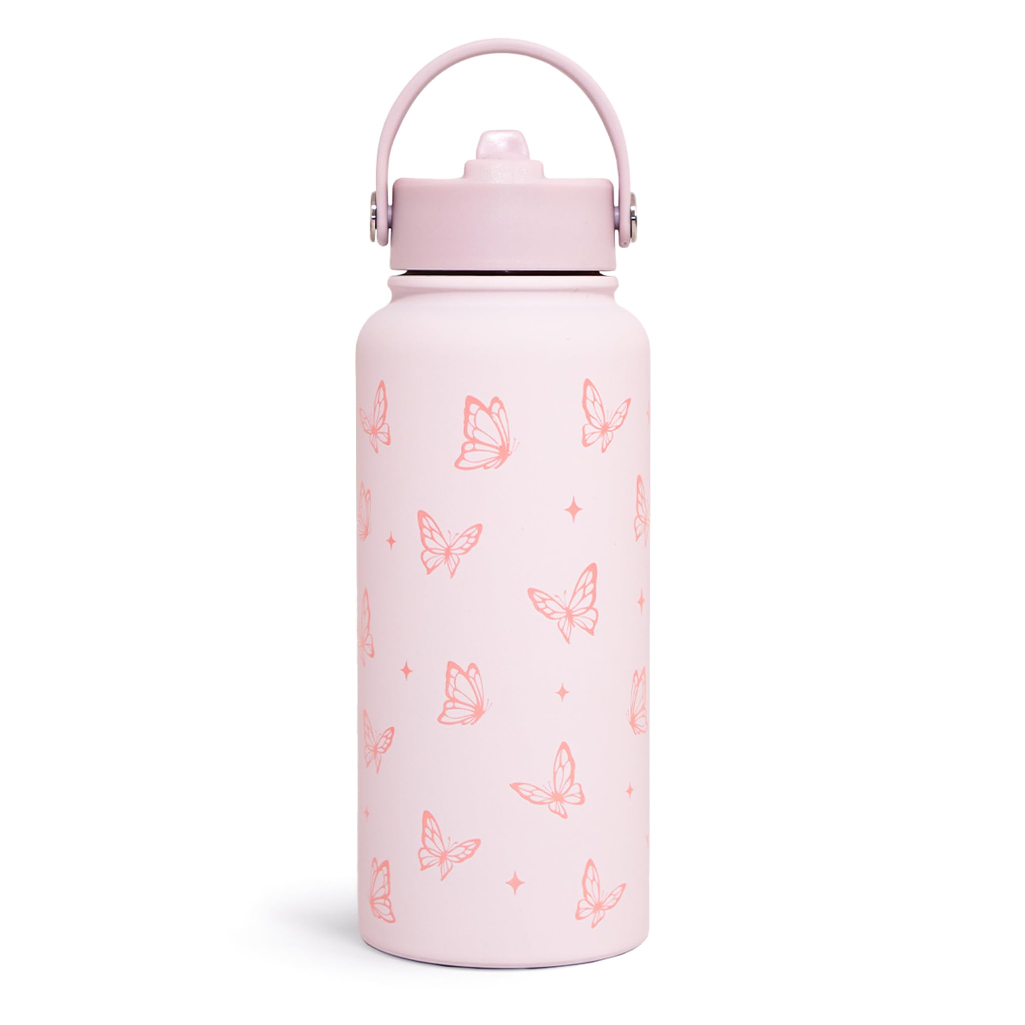 Butterfly Water Bottle Insulated Vacuum Stainless Steel 32oz with Lid, Gifts for Women Girls Teens Birthday Christmas