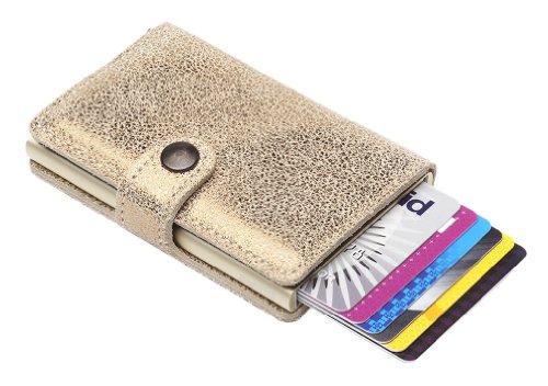 Secrid Mini Wallet Genuine Leather glamour shine RFID Safe Card Case for max 12 cards