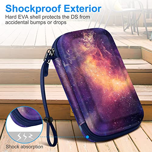 Image of Fintie Carrying Case for Nintendo New 2DS XL LL /New 3DS / 2DS / 3DS XL LL, Protective Hard Shell Portable Travel Cover Pouch with Game Card Slots & Inner Pocket, Galaxy
