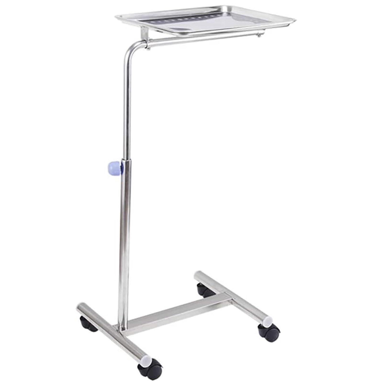 Soporte de bandeja móvil ajustable con ruedas, carrito de almacenamiento para spa, clínica, laboratorio, hospital, odontología