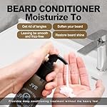 JVR Beard Wash and Beard Conditioner for Men, Beard Shampoo Cleanse and Reduces Frizz, Soften & Strengthens, Organic with Coconut, Aloe, Provides Shine for Dry & Coarse Beards, Beard Care (6.7oz) - Image 4
