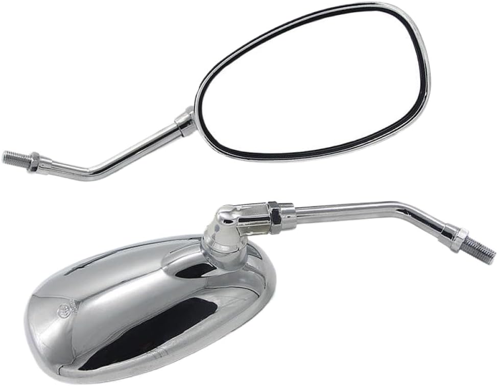 2pcs Rearview Mirror Side Mirror 10mm Thread Compatible With XV 125 250 400 535 700 750 920 1000 1100 XJ 400 550 600 900 1100