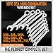 HORUSDY 20-Piece Mini Wrench Set, Metric & SAE Combination Wrench Set