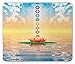 Produktbild Chakra Mouse Pad, Chakra Icons in The Sky from a Water Lily Lotus Flower in Sea Sac Relax Theme